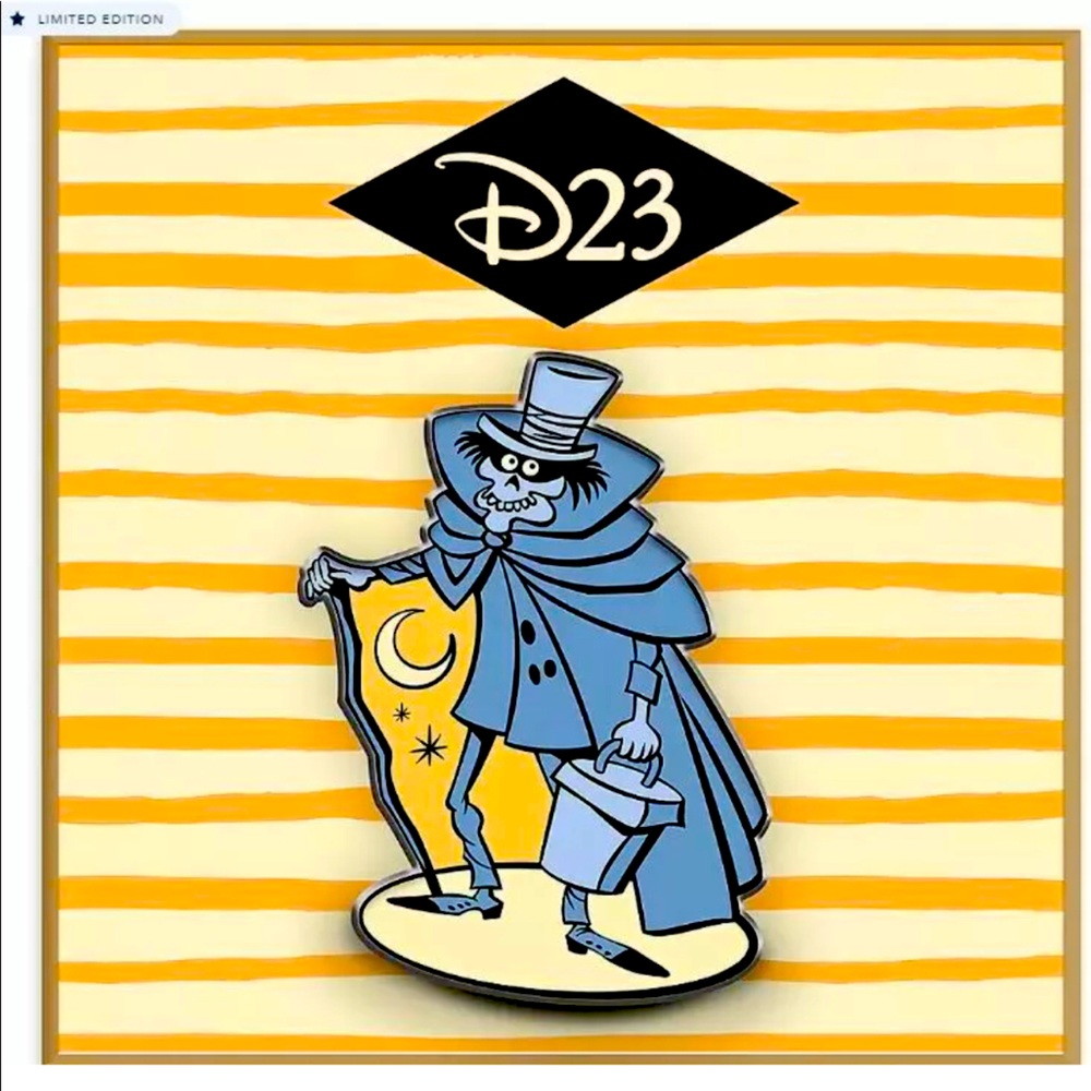 D23 Haunted Mansion Hatbox Ghost Limited Ed Pin